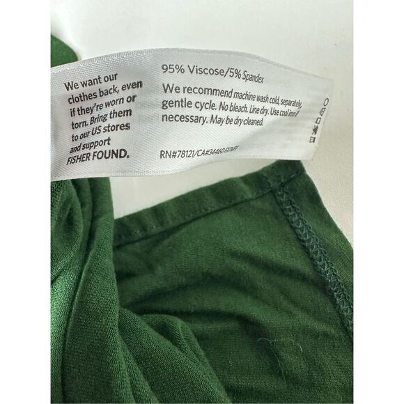 Eileen Fisher Hemlock Roundneck Tunic Dress Size M Green Long-Sleeve Mistletoe - Picture 9 of 10